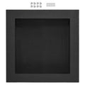 Shower Niche Ready For Tile 16" X 16", Single Shelf Organizer, Square Corners Wall Inserted Niche Recessed, Sealed Protection Modern Soap Storage Niche For Shower Bathroom, Black