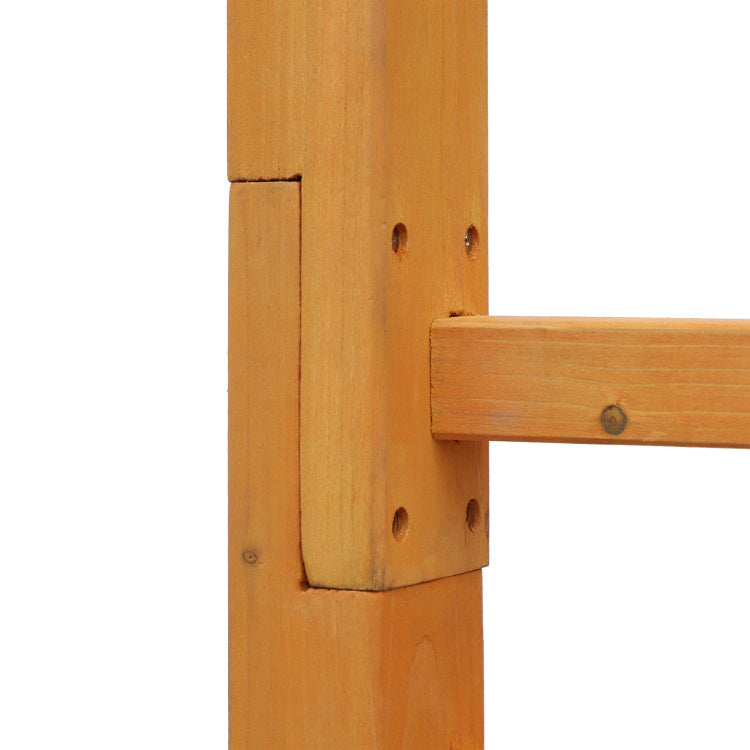 Outsunny 85" Wooden Garden Arbor For Wedding And Ceremony, Outdoor Garden Arch Trellis For Climbing Vines Orange