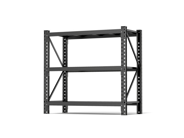 3 Tier Industrial Shelving Rack 63In, Heavy Duty Steel Shelving Unit Adjustable, 67" W*19.7" D*63"H, Black, Requires Assembly