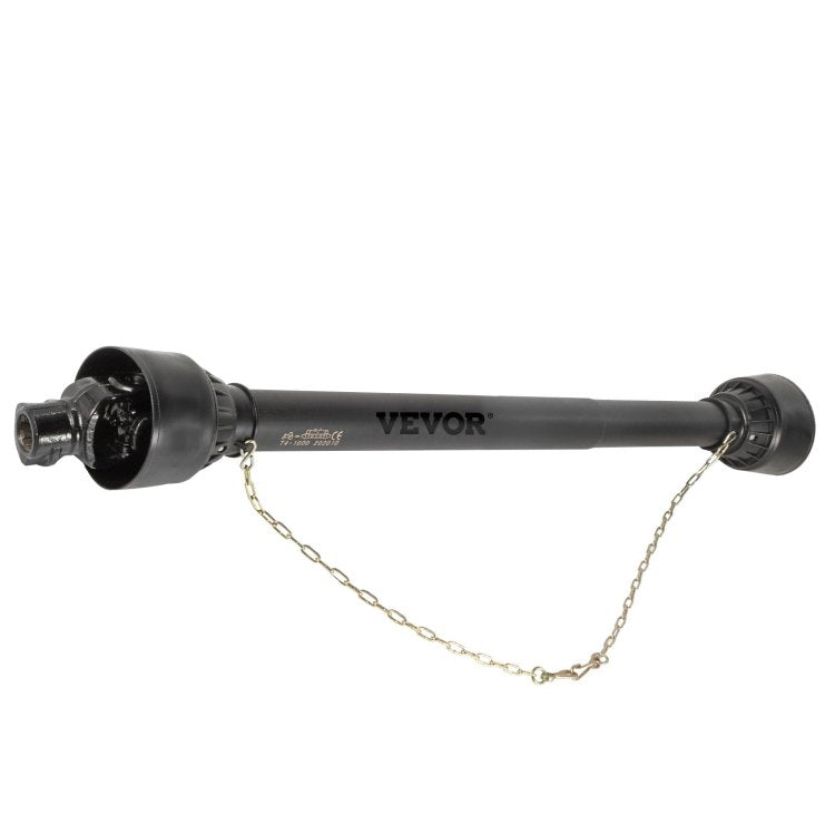 Pto Shaft 1 3 8" Pto Drive Shaft, 6 Spline End Round End Pto Driveline Shaft, Series 4 Tractor Pto Shaft, 39" 55" Brush Hog Pto Shaft, Black Pto Shaft For Bush Hog Finish Mower Rotary Cutter