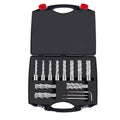 Nnular Cutter Set, 13 Pcs Weldon Shank Mag Drill Bits, 7 16" To 1 1 16" Cutting Diameter, 2" Cutting Depth, M2Al Hss, With 2 Pilot Pins, Hex Wrench And Portable Case, For Using With Magnetic Dr