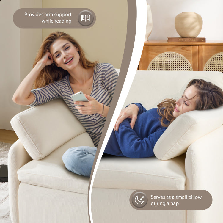 50*43" Oversized Chenille Single Sofa Chair, Wide And Deep Seat Accent Chair, Modern Upholstered Comfy Armchair, Couch Lounge With Pillows For Living Room&Apartment
