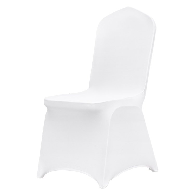 Stretch Spandex Folding Chair Covers, Universal Fitted Chair Cover, Removable Washable Protective Slipcovers, For Wedding, Holiday, Banquet, Party, Celebration, Dining 100Pcs White