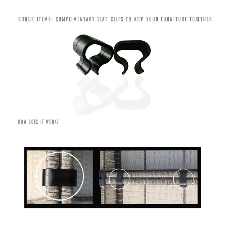 All Weather Wicker 6 Person Outdoor Sofa Set With Premium Cushions Ready To Use