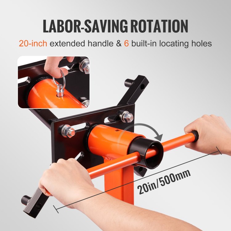 Engine Stand, 750 Lbs 3 8 Ton Rotating Engine Motor Stand With 360 Degree Adjustable Head, Cast Iron Motor Hoist Dolly, 4 Caster, 4 Adjustable Arms, For Vehicle Maintenance, Auto Repair