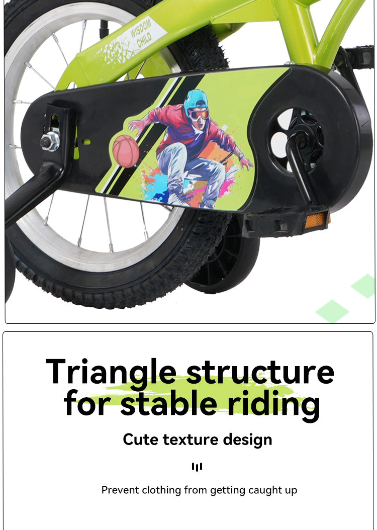 Fkznpj 16 Inch Sporty Kids Bike With Training Wheels And Stand Adjustable Saddle Suitable For Boys And Girls Aged 4 8 Years Tall Height 41 53 Inches Available In A Variety Of Colors