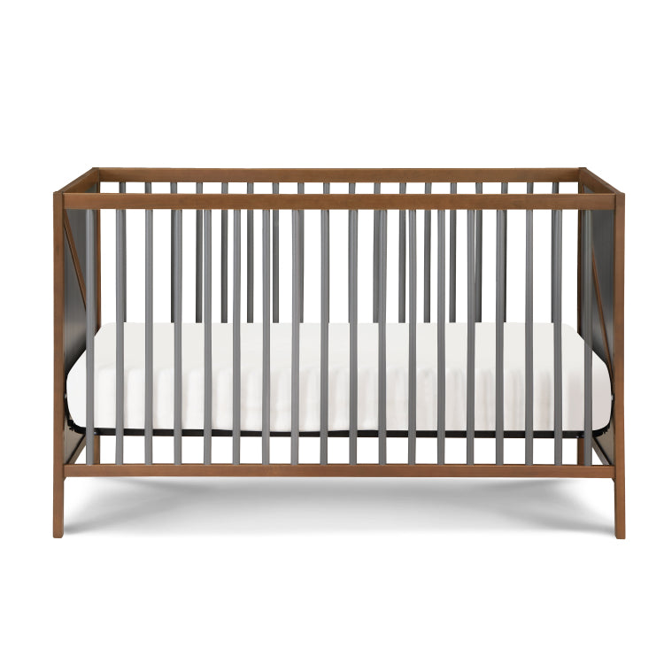 Pixie Zen 3 In 1 Crib In Walnut Charcoal
