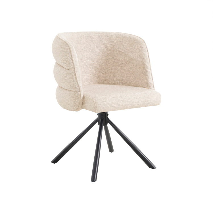 270 Swivel Home Office Desk Chairs Set Of 2,Modern Dining Chairs, Upholstered Bedroom Chairs With Metal Base,Makeup Chair For Vanity, For Living Room, Bedroom,Study Room,Dining Room Beige