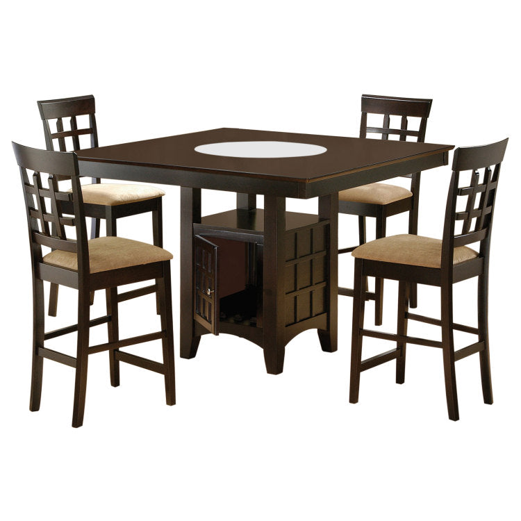 Tolland Cappuccino And Tan 5 Piece Dining Set