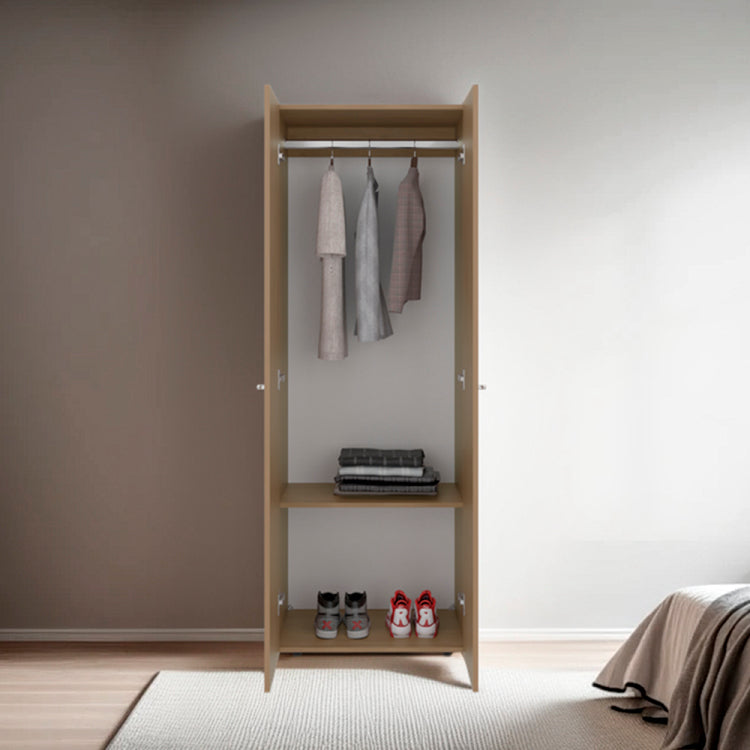 Soham Closet System Slim, Bedroom, Macadamia