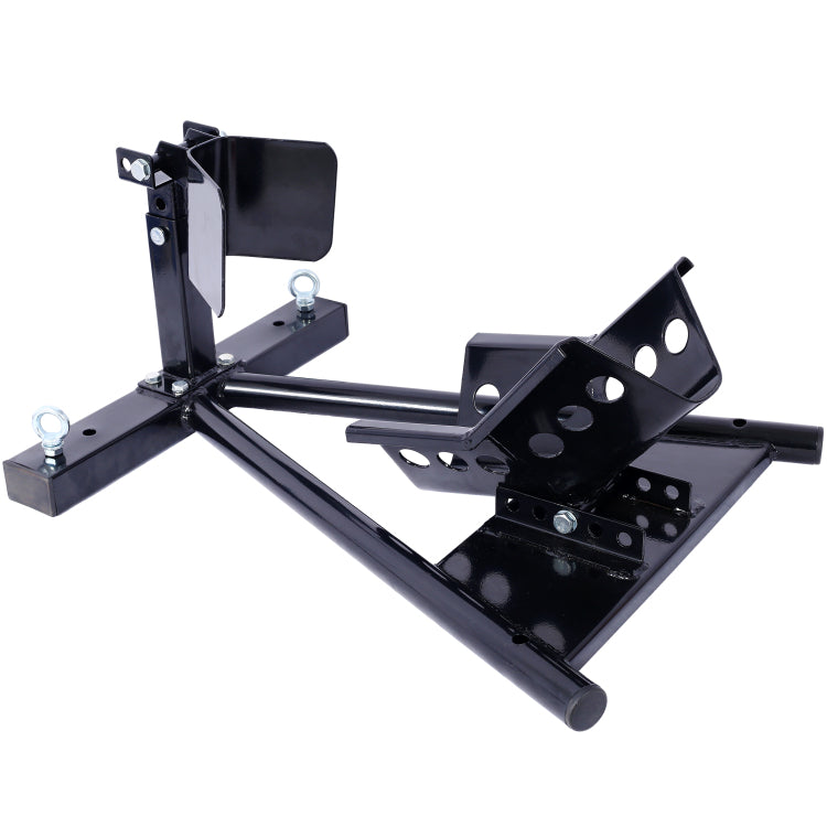 Motorcycle Front Tire Chock, Motorbike Front Chock For 17" 21" Wheels Locking Adjusting Stand,Black Color