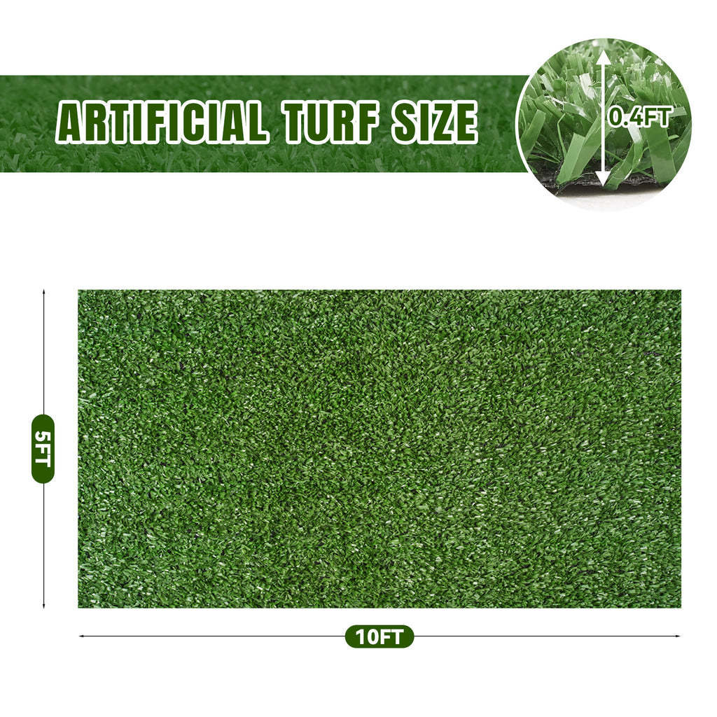 Artifical Grass Turf, 5 X 10 Ft Thick Grass Rug Indoor Outdoor