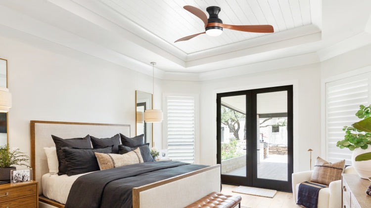 52 Inch And Remote Control,With 3 Abs Fan Blades,Flush Mount With Reversible Dc Motor,6 Wind Speed Adjustable,Dimmable Light