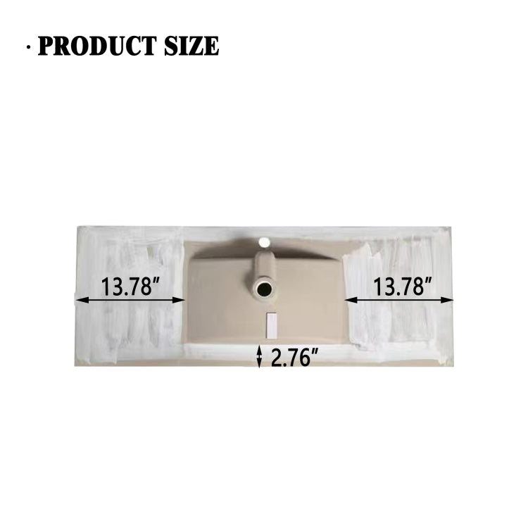48" Bathroom Vanity Ceramic Sink