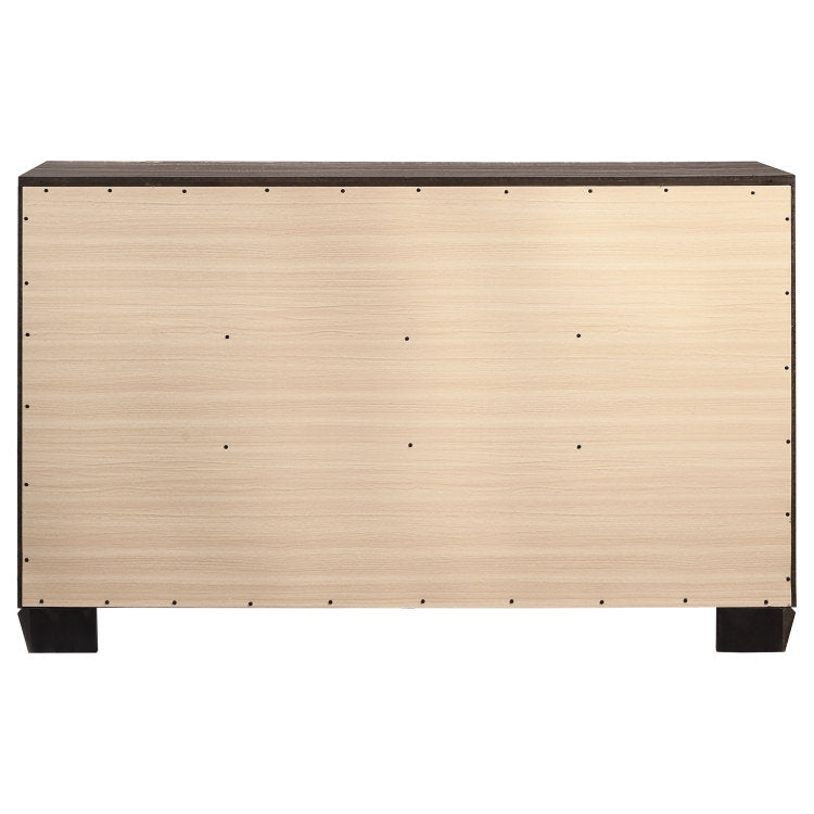 Harrison Washed Taupe 6 Drawer Dresser