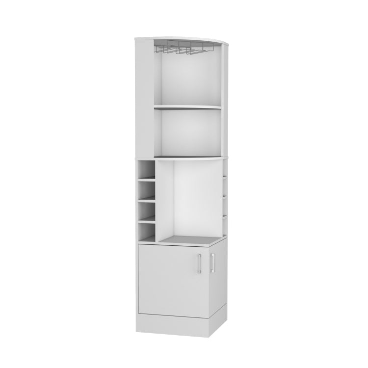Corner Bar Cabinet, Double Door Cabinet, Glass Rack, Eight Built In Wine Rack