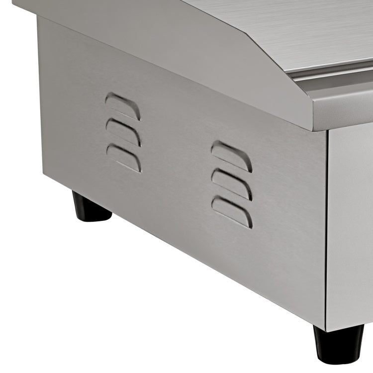 Commercial Electric Griddle, 21 X 11.8 Inch, 1750W, 122 570 F Adjustable Temp Control, Stainless Steel Countertop Flat Top Grill With 2 Spatulas, 2 Brushes And 4 Foot Pads, For Steak, Pancake