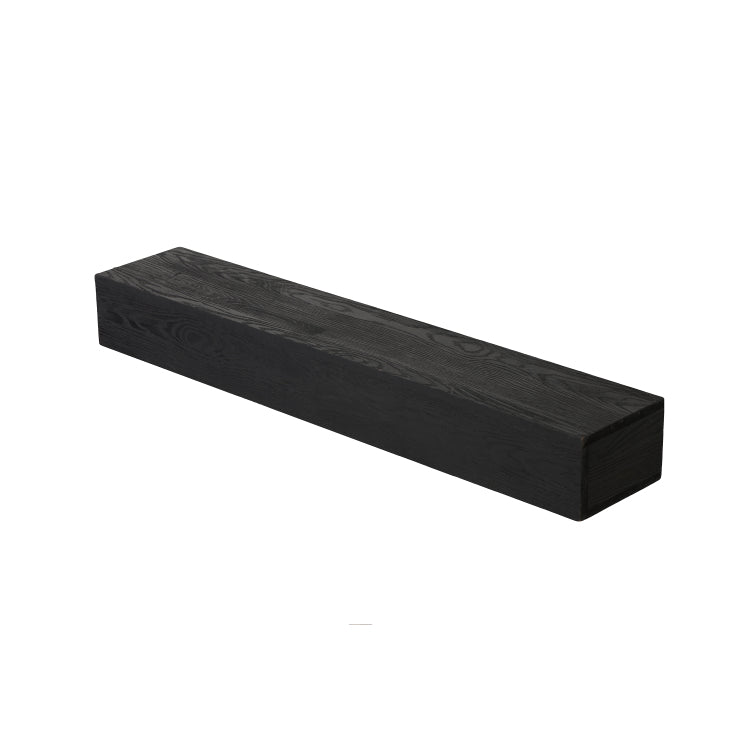 48'' Embossed Fireplace Mantel Western Red Cedar Wall Mounted & Floating Shelf For Home Decor