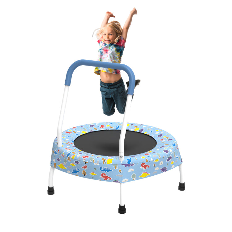 28Inch Toddler Trampoline For Kids 1 Year Plus With Handle, Baby Gifts For Boys And Girls, Indoor And Outdoor