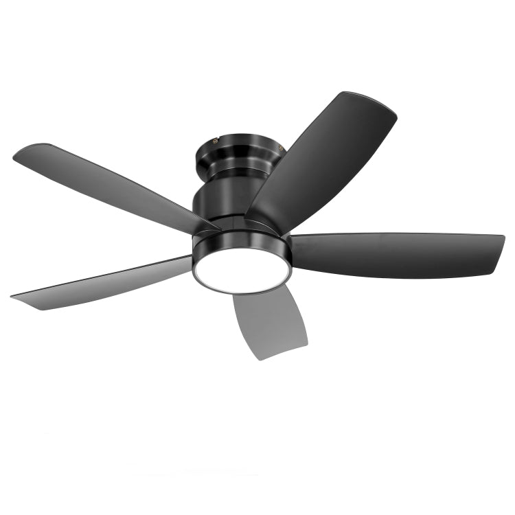 42 Inch Flush Mount S With Led Light 22W And Remote Control 5 Abs Fan Blades For Bedroom