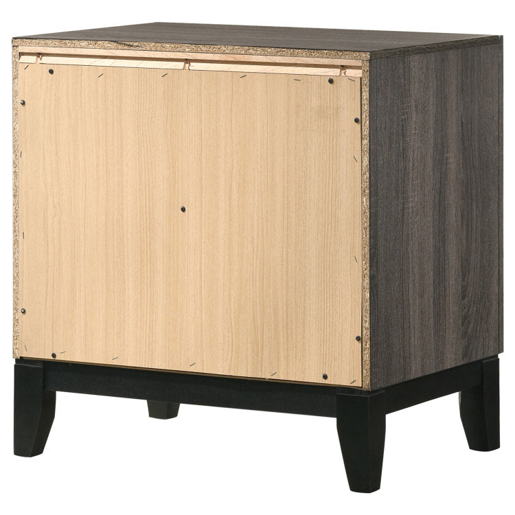 Stephan Grey Oak 2 Drawer Nightstand