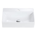 Bb15 20Y 301 20"X14" Integrated White Ceramic Bathroom Sink With 1 Faucet Hole, Without Overflow