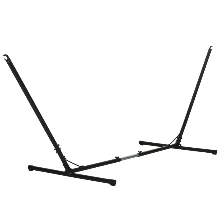 Outsunny Universal Hammock Stand 10 13Ft Adjustable Steel Stand Space Saving And Portable Carrying For Indoor And Outdoor Use, Black