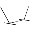 Outsunny Universal Hammock Stand 10 13Ft Adjustable Steel Stand Space Saving And Portable Carrying For Indoor And Outdoor Use, Black