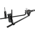 Weight Distribution Hitch, 1,500 Lbs Weight Distributing Hitches Kit With Sway Control For Trailer, 2 In Solid Steel Shank, 2 5 16 In Alloy Steel Ball, Powder Coated Load Leveling Hitch, Black