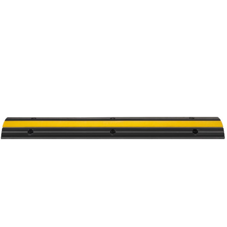 4 Pack Of 1 Channel Rubber Cable Protector Ramps Heavy Duty 22046Lbs Load Capacity Cable Wire Cord Cover Ramp Speed Bump Driveway Hose Cable Ramp Protective Cover