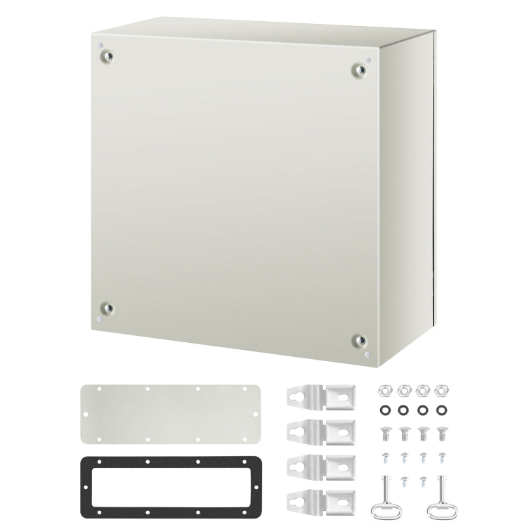 Nema Steel Enclosure, 24 X 24 X 12'' Nema 4X Steel Electrical Box, Ip66 Waterproof & Dustproof, Outdoor Indoor Electrical Junction Box, With Mounting Plate