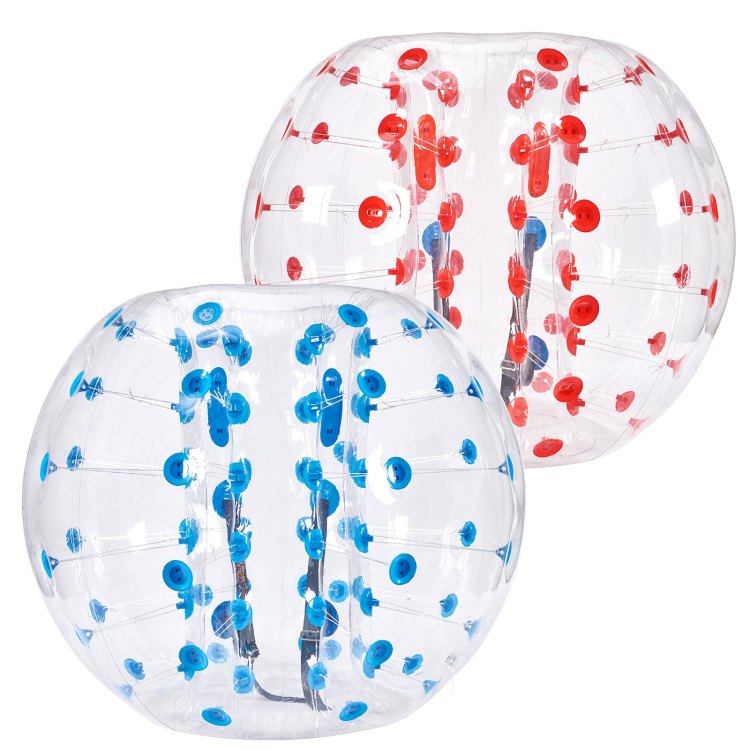 Inflatable Bumper Balls 2 Pack, 5Ft 1.5M Body Sumo Zorb Balls For Teen & Adult, 0.8Mm Thick Pvc Human Hamster Bubble Balls For Outdoor Team Gaming Play, Bumper Bopper Toys For Garden, Yard, Park