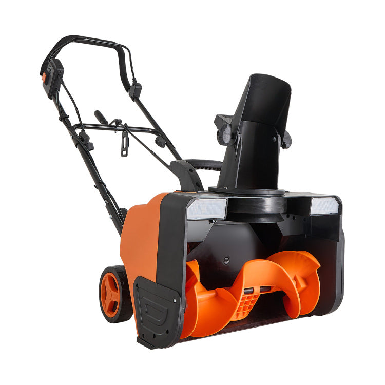 Electric Snow Blower, 20 Inch 15A Corded Snow Thrower With Dual Led Headlights & 180 Rotating Chute, 25Ft Throwing Distance, 12" Depth Clearing, Walk Behind Snowblower For Driveway Sidewalk