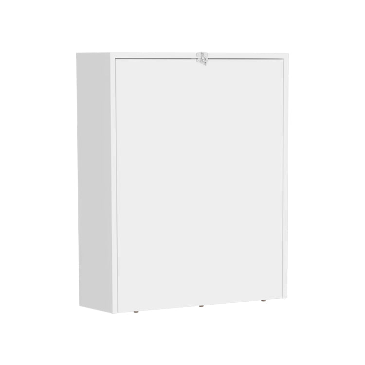Folding Table, 4 Shelves, White
