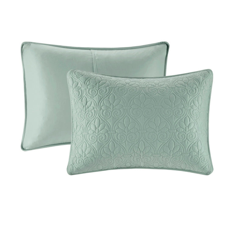 Reversible Bedspread Set Seafoam Queen