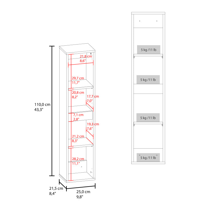 Dateland Two Door Wall Cabinet, Stylish Vertical Storage For Bathroom Or Kitchen, Light Beige And White