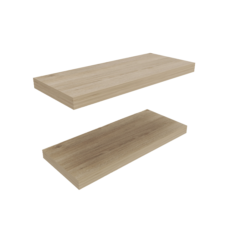 Ecco 31.5" Wide Floating Shelves Set Of 2, Shelves For Wall Decor For Bedroom, Bathroom Storage Shelves, Book Shelves For Living Room