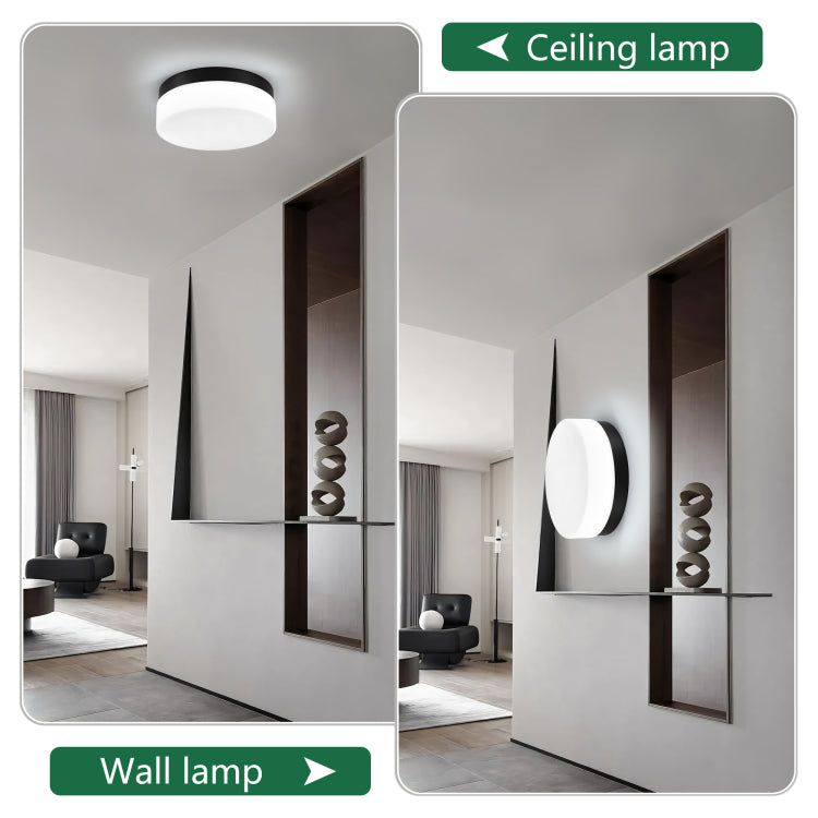 1 Pack Led Flush Mount Ceiling Light Fixture, Modern Kitchen Recessed Ceiling Lamp 24W 12 Inch Closet Round Surface For Bathroom Laundry Bedroom Hallway