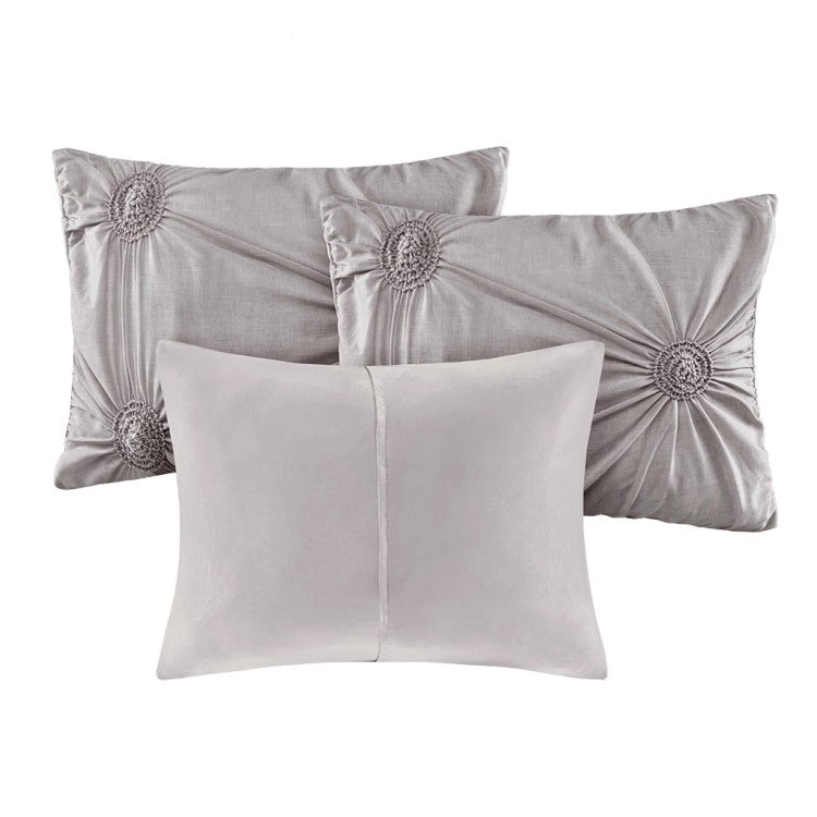 6 Piece Reversible Daybed Cover Set Dark Gray Daybed