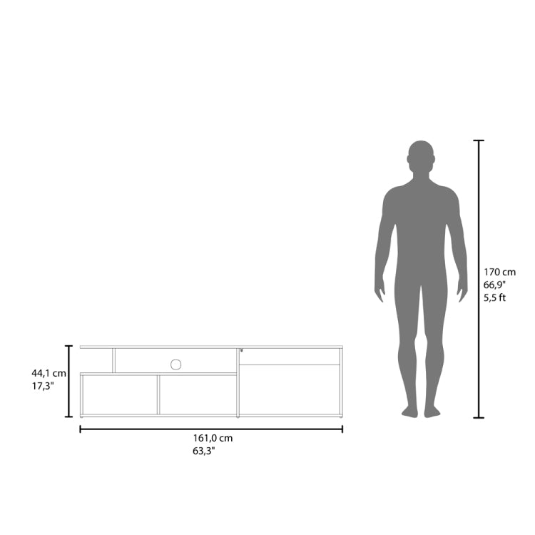 Summerfield Tv Stand, Living Room, White Ligth Pine