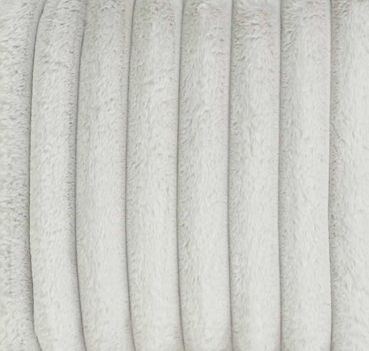40 Inch Minky Dove Grey Memory Foam Lounger