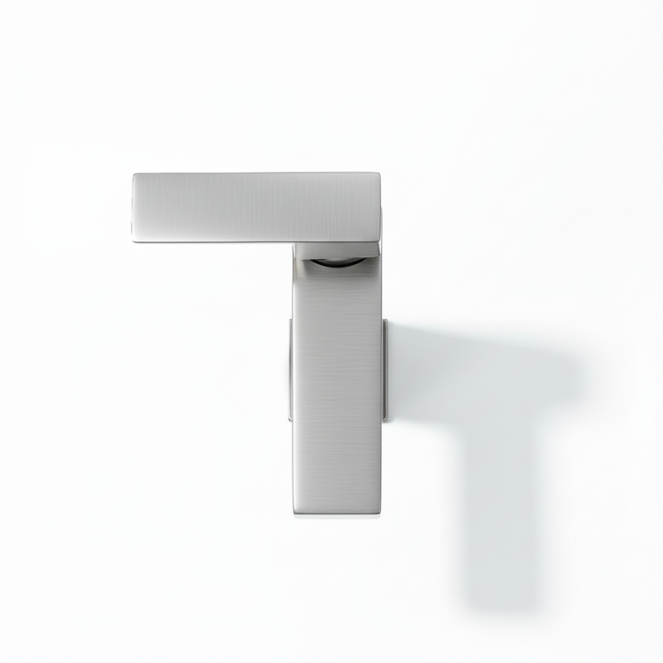 Single Handle Bathroom Faucet Lavatory Faucet Stainless Steel Single Hole T20, Brushed Nickel