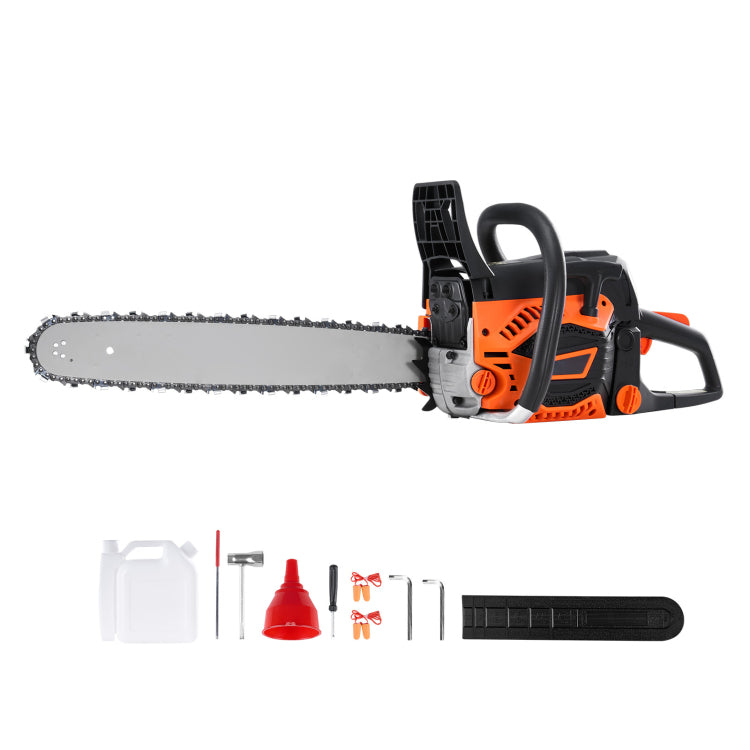 58Cc 20" Gasoline Chainsaw Gas Powered Wood Cutting Engine Gas Chain Saw