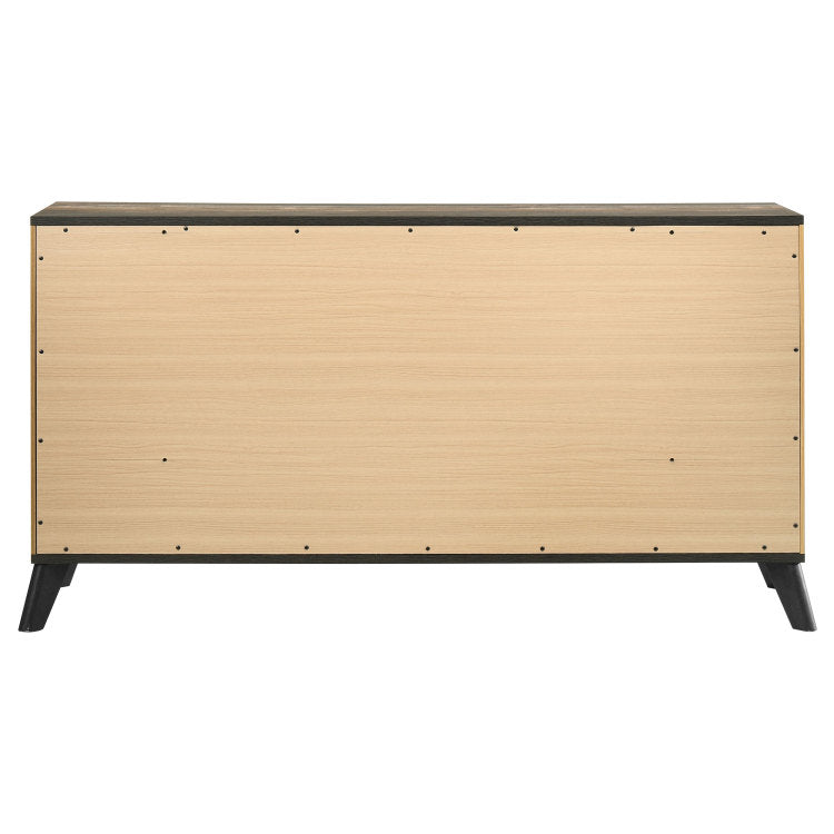 Fraser Natural Pine 6 Drawer Dresser Cabinet