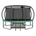 14Ft Trampoline With Enclosure Recreational Trampolines With Ladder And Antirust Coating, Astm Approval Outdoor Trampoline For Kids