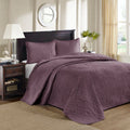 Reversible Bedspread Set Purple King