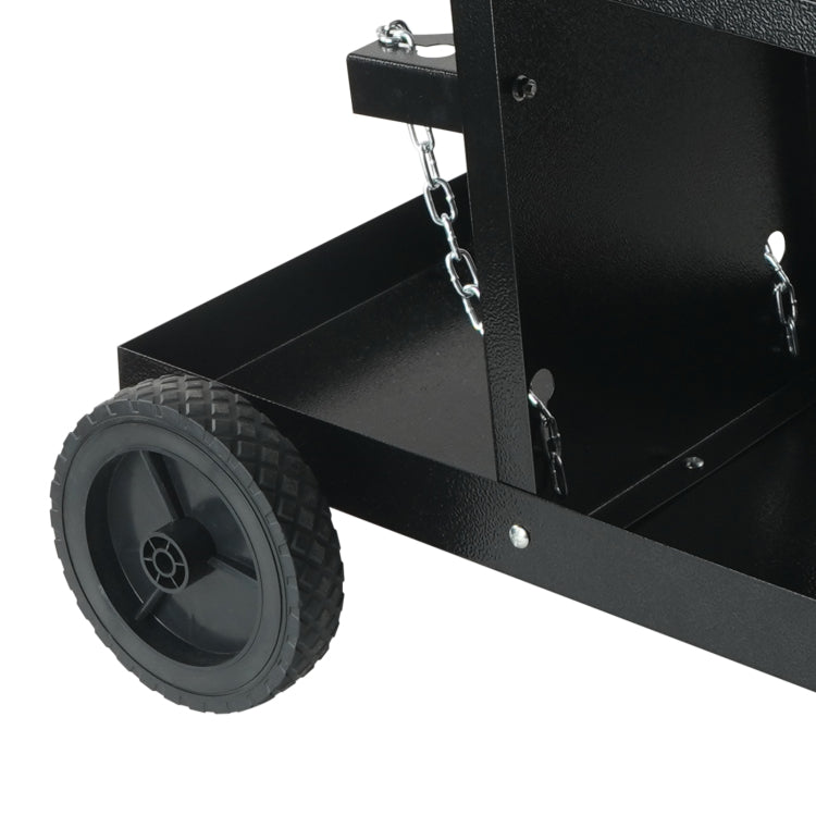 Welding Cart, 3 Tier Welder Cart Heavy Duty With 400 Lbs Weight Capacity, 360 Swivel Wheels, Tank Storage Safety Chains, Rolling Mig Welder Cart For Tig, Arc, Mma, Plasma Cutter Welding Machine