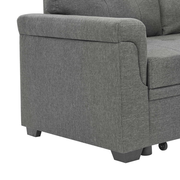 86'' Upholstered Pull Out Sofa Bed