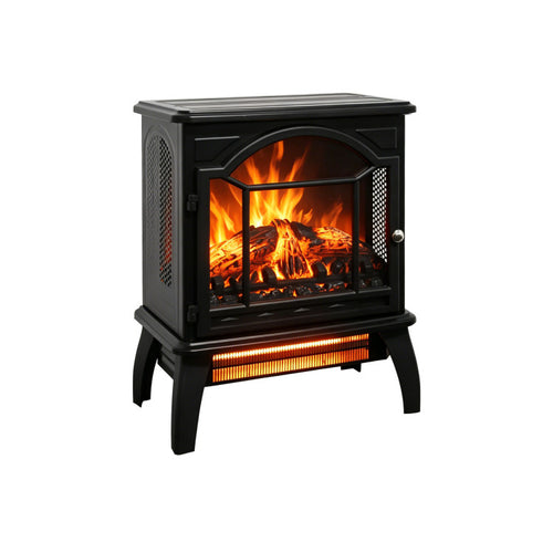 18 Inch 3D Flame Electric Infrared Quartz Fireplace Stove With Remote Control