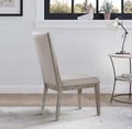 Rocky Fabric & Gray Oak Finish Side Chair Set Of 2